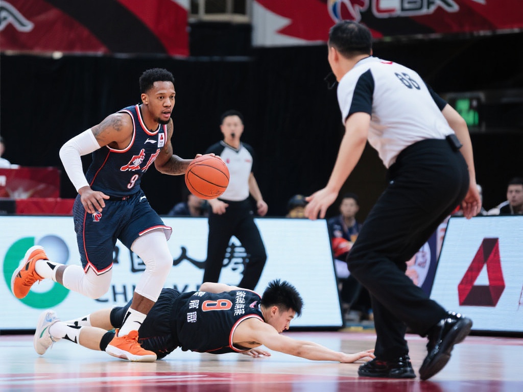 在篮球赛场上，激烈的对抗总是能点燃观众的